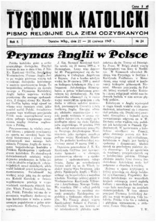 Tygodnik Katolicki 1947, nr 24