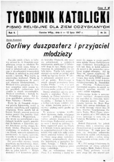Tygodnik Katolicki 1947, nr 26
