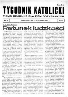 Tygodnik Katolicki 1947, nr 37