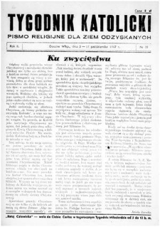 Tygodnik Katolicki 1947, nr 39