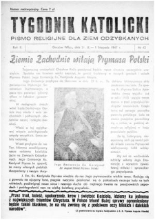 Tygodnik Katolicki 1947, nr 42