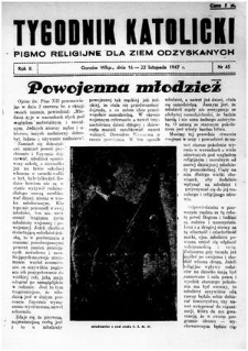 Tygodnik Katolicki 1947, nr 45