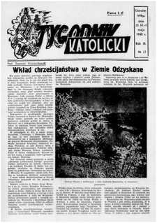 Tygodnik Katolicki 1948, nr 17