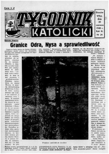 Tygodnik Katolicki 1948, nr 24