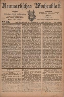 Neum&auml;rksches Wochenblatt : Zeitschrift f&uuml;r Politik, Tages-Ereignisse und Unterhaltung, 1875, Jg. 56, Nr. 30