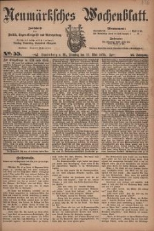 Neum&auml;rksches Wochenblatt : Zeitschrift f&uuml;r Politik, Tages-Ereignisse und Unterhaltung, 1875, Jg. 56, Nr. 55