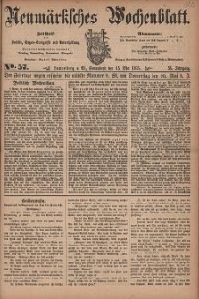 Neum&auml;rksches Wochenblatt : Zeitschrift f&uuml;r Politik, Tages-Ereignisse und Unterhaltung, 1875, Jg. 56, Nr. 57