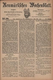 Neum&auml;rksches Wochenblatt : Zeitschrift f&uuml;r Politik, Tages-Ereignisse und Unterhaltung, 1875, Jg. 56, Nr. 76