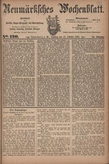 Neum&auml;rksches Wochenblatt : Zeitschrift f&uuml;r Politik, Tages-Ereignisse und Unterhaltung, 1875, Jg. 56, Nr. 120