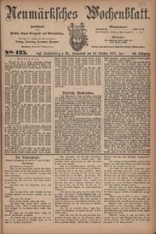Neum&auml;rksches Wochenblatt : Zeitschrift f&uuml;r Politik, Tages-Ereignisse und Unterhaltung, 1875, Jg. 56, Nr. 125