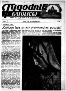 Tygodnik Katolicki 1950, nr 39