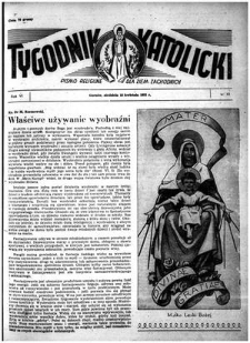 Tygodnik Katolicki 1951, nr 12