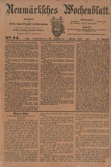 Neum&auml;rksches Wochenblatt : Zeitschrift f&uuml;r Politik, Tages-Ereignisse und Unterhaltung, 1876, Jg. 57, Nr. 14