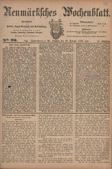Neum&auml;rksches Wochenblatt : Zeitschrift f&uuml;r Politik, Tages-Ereignisse und Unterhaltung, 1876, Jg. 57, Nr. 26