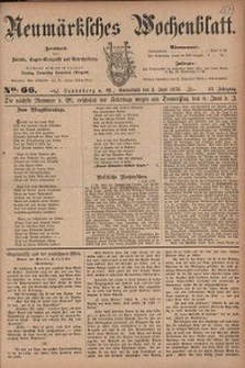 Neum&auml;rksches Wochenblatt : Zeitschrift f&uuml;r Politik, Tages-Ereignisse und Unterhaltung, 1876, Jg. 57, Nr. 66