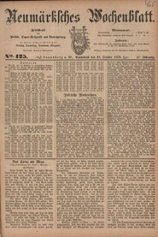 Neum&auml;rksches Wochenblatt : Zeitschrift f&uuml;r Politik, Tages-Ereignisse und Unterhaltung, 1876, Jg. 57, Nr. 125