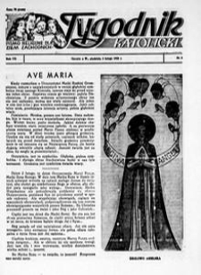 Tygodnik Katolicki 1952, nr 5