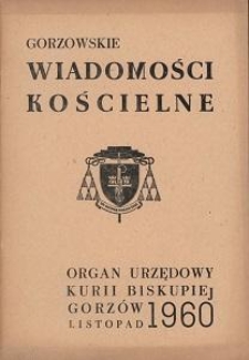 Gorzowskie Wiadomości Kościelne 1960, R.4, nr 11