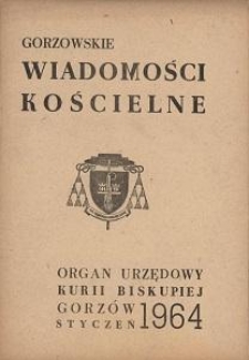 Gorzowskie Wiadomości Kościelne 1964, R.8, nr 1