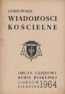 Gorzowskie Wiadomości Kościelne 1964, R.8, nr 8