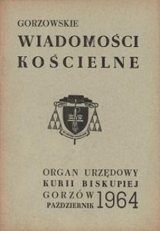 Gorzowskie Wiadomości Kościelne 1964, R.8, nr 10