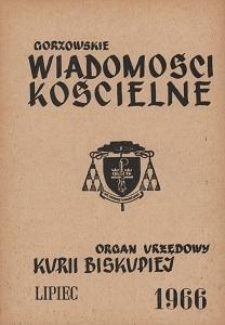 Gorzowskie Wiadomości Kościelne, 1966, R.10, nr 7