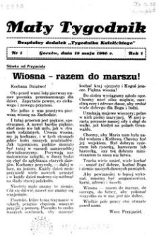 Mały Tygodnik, 1946, R.1, nr 1