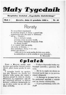 Mały Tygodnik, 1946, R.1, nr 30