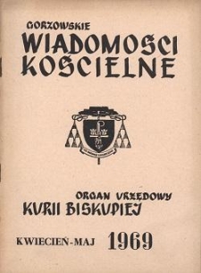 Gorzowskie Wiadomości Kościelne, 1969, R.13, nr 4-5